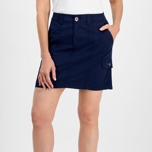 Style & Co. Zig Zag Cargo (Medium Chambray)Blue Women's Skirt